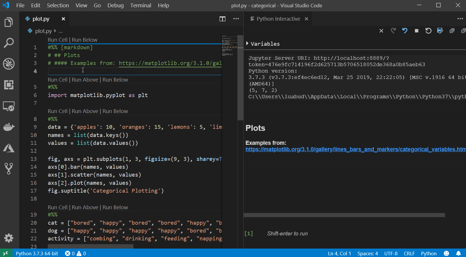 how to add python in visual studio